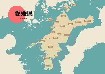 愛媛県のビジネスフォン・クラウドPBX提案可能エリア