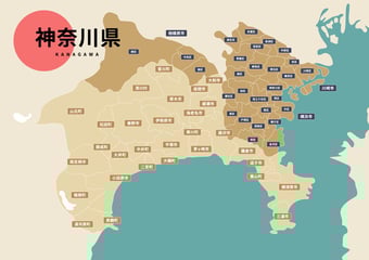 神奈川県のビジネスフォン・クラウドPBX提案可能エリア