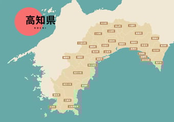 高知県のビジネスフォン・クラウドPBX提案可能エリア