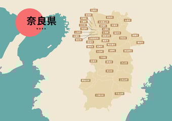 奈良県のビジネスフォン・クラウドPBX提案可能エリア
