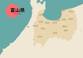 富山県のビジネスフォン・クラウドPBX提案可能エリア