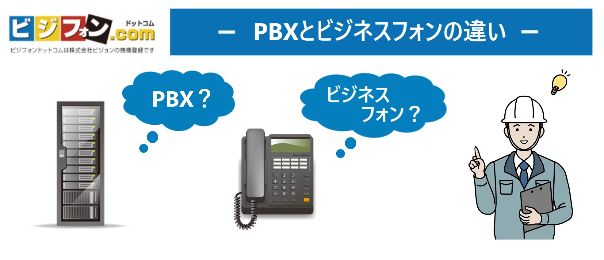 PBXとビジネスフォンの違い