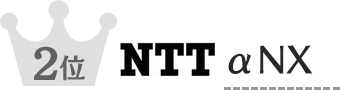 新品売れ筋2位 NTT αNX